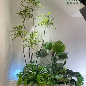 Thi công tiểu cảnh gầm cầu thang nhà phố